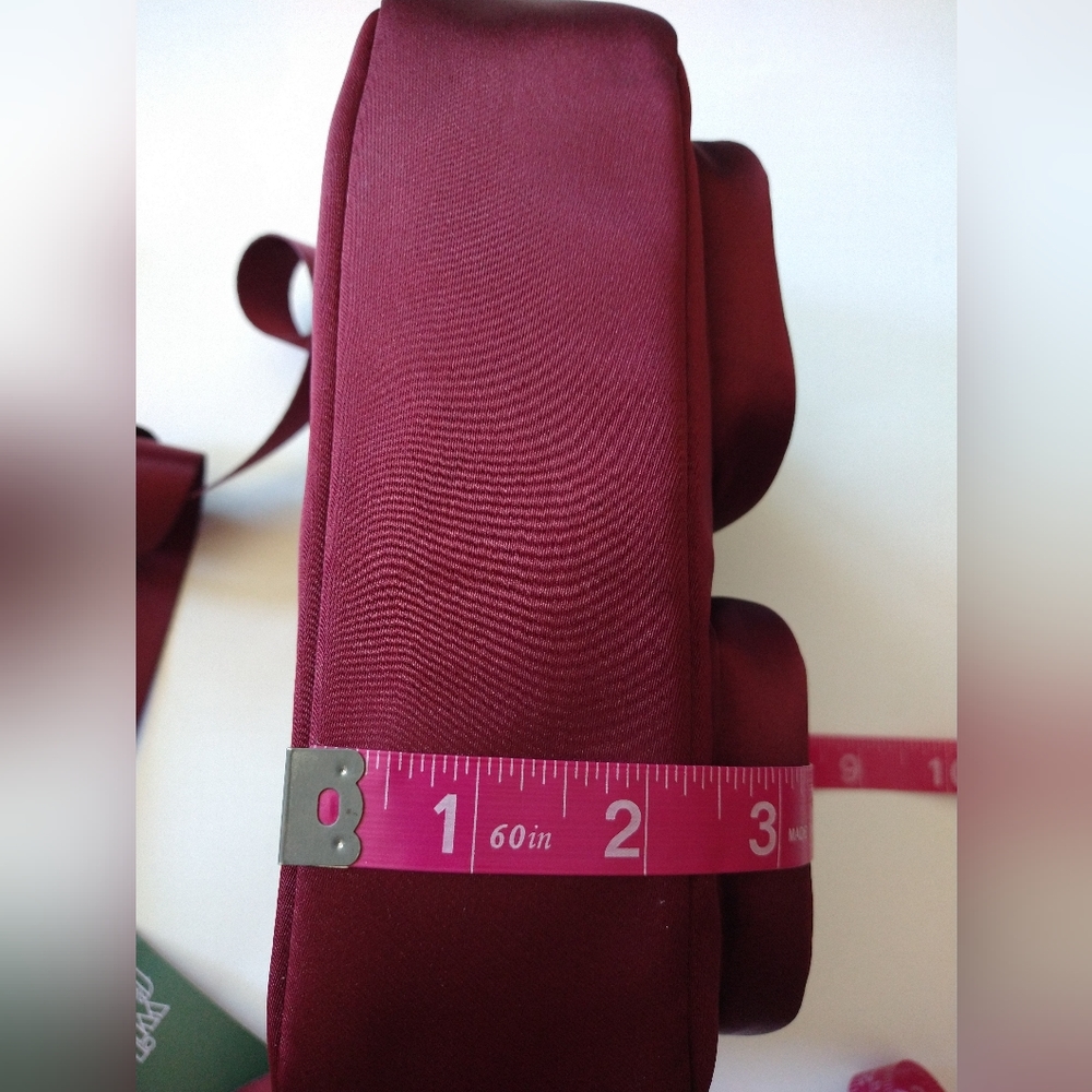 Wild Fable Women's Crossbody Bag Textile Purse Burgundy Solid  Zip Pockets  NWT - Picture 12 of 12